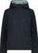 CMP Reversible Waterdichte Hoodie Jas Dames Antraciet S