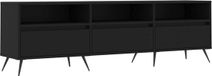 vidaXL Tv-meubel 150x30x44,5 cm bewerkt hout zwart