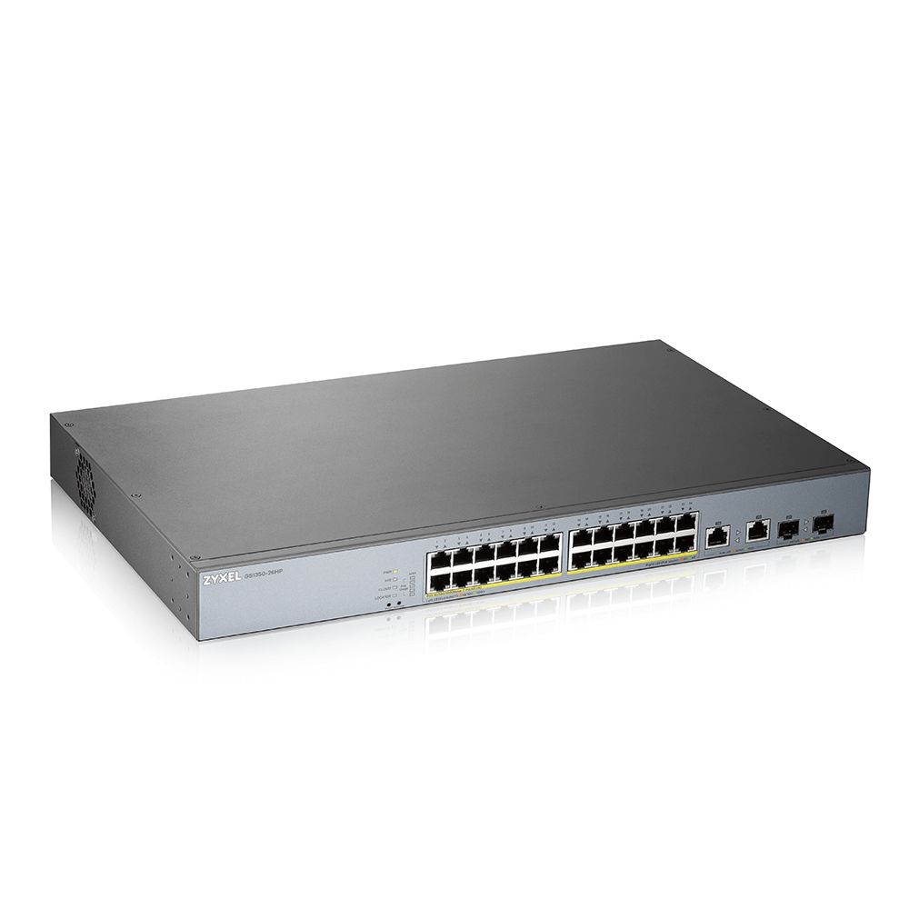 Zyxel GS1350-26HP - Managed Gigabit Ethernet PoE Switch - 24-Port