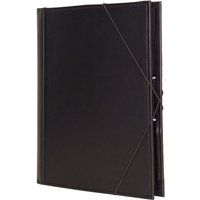 Pro Tec F1E Chornotenmap Standaard met elastische band. Standard Music Folder zwart