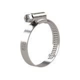 Riegler 158 D-ES Slangklemmen, roestvrij staal 1.4401 (W5), zeskantschroef SW 7, spanbereik 16,0-25,0 mm, bandbreedte 9,0 mm