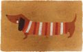 Merkloos Relaxdays Deurmat Kokos Teckel 60x40 cm Antislip