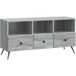Maison Exclusive - meuble TV, couleur Sonoma gris, 102 x 34,5 x 50 cm, matériau : panneau de particules