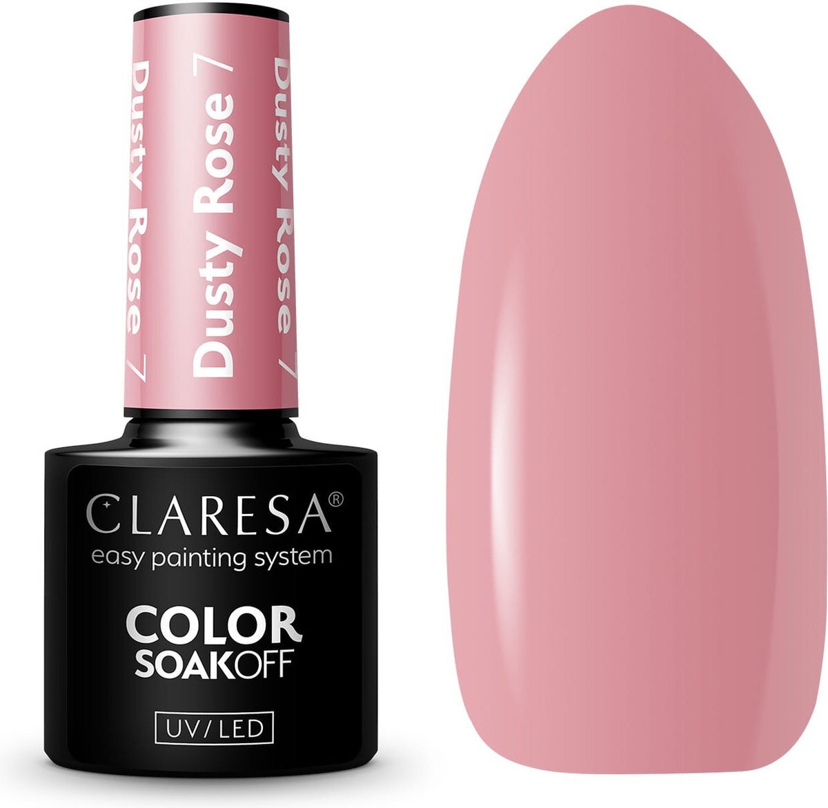 Claresa UV/LED Gellak Dusty Rose #7 – 5ml.