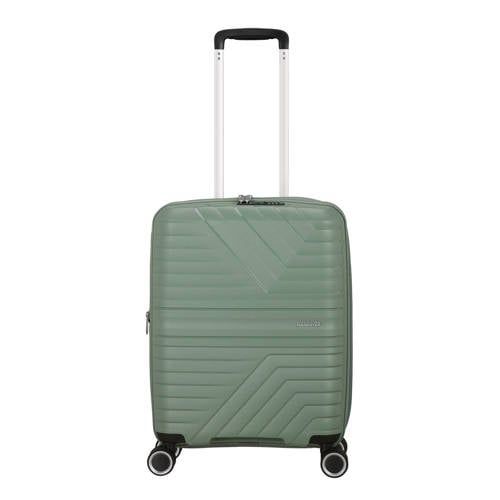American Tourister Flytwist Spinner 55/20 Expandable - Botanic Green - 44L - 2.4 kg - Hardcase Hand Luggage with TSA Lock