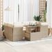 Maison Exclusive - Salon de jardin 7 pièces avec coussins, polyrotin beige
