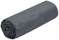 Stof Textiles Hoeslaken Eden - 2-persoons - 180 x 200 cm - donkergrijs - hotelkwaliteit - ademend katoen - 30 cm matrasdikte