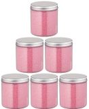 Claudius Cosmetics B.V. Badkaviaar Rozen - 200 gram - Pot met aluminium deksel - set van 6 stuks - bad parels voor in bad