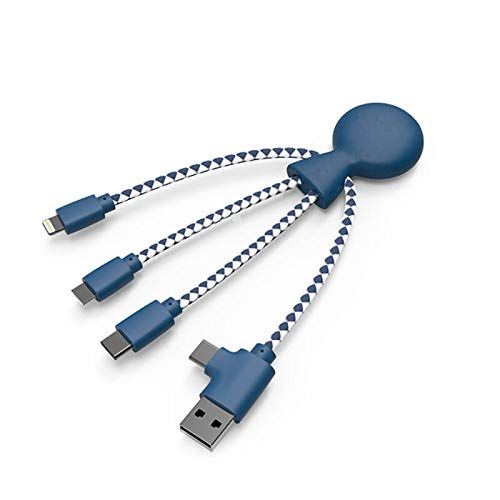Xoopar Mr Bio 4-in-1 multiUSB-kabel voor smartphone, Samsung Google Huawey Xiaomi OnePlus LG Kindle