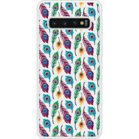 Pauwenveer siliconen hoesje compatibel met Galaxy S10