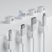 Unyqoos® zelfklevende kabelhouders, set van 8, wit