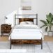 Maison Exclusive - Sommier sans matelas Chêne fumé 75x190 cm Matériau dérivé du bois