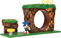SONIC THE HEDGEHOG Sonic Action Figure - Green Hill Zone Playset Merchandise