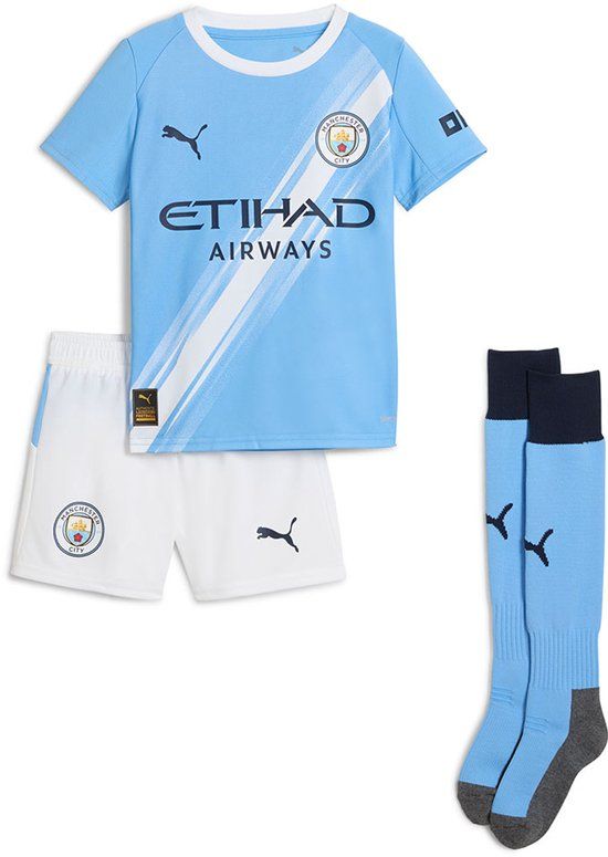 Puma Manchester City FC 25/26 Mini Thuis Junior Set Blauw 3-4 Years