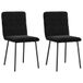 VidaXL Eetkamerstoelen 2 stuks fluweel zwart