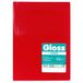 Grafoplás 1432551 - Map voor hoezen van flexibel polypropyleen, 10 hoezen van glas, rood, folie, polyplás gloss