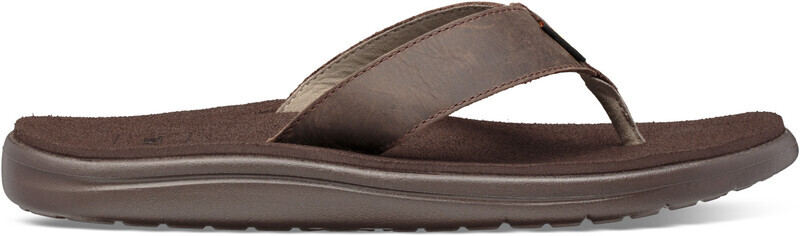 Teva Voya Lederen Teenslippers Heren, chocolate brown 2020 US 9 | EU 42 Teenslippers