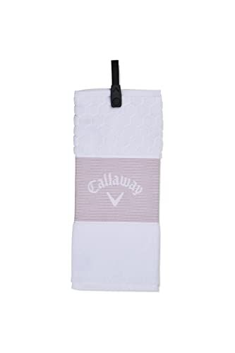 Callaway Trifold Handdoek 2023, Mauve/Wit