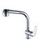 DP bath EXT-0001 wastafelarmatuur, uittrekbaar, met hoge zwenkuitloop, model Alelí, zilver