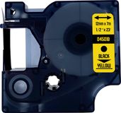 DULA Dymo D1 45018 - S0720580 - Compatible label tape - Zwart op geel - 12mm x 7m