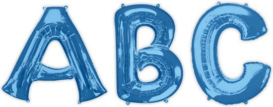 AMSCAN Letter T Folie Ballon Blauw