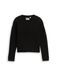 Tom Tailor - Pull en maille court avec aspect pailleté - Taille 128 - noir intense