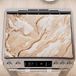 PETTI Artigiani Italiani - Fornuisafdekplaat voor moderne keuken, marmereffect, beige, fornuisafdekplaat 40 x 70 cm, 100% Made in Italy