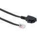 Schwaiger 6m RJ-12 - TAE-F Zwart telefoonkabel