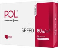 POL International Paper POLSPEED Kopier- und Druckerpapier, A4, 500 Blatt, 80 g/m², weiß