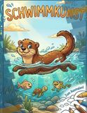 Das tierische Schwimmbad-Malbuch