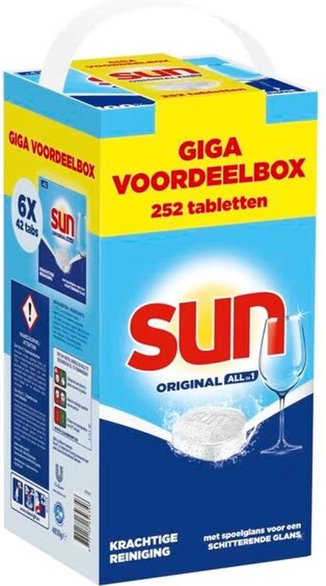 Sun Original All-in-1 Vaatwastabletten - 252 stuks