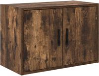 vidaXL Garagewandkast bewerkt hout gerookt eiken