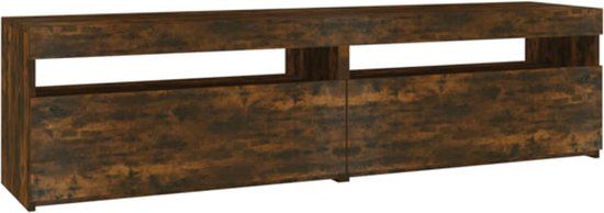 vidaXL Tv-meubelen met LED-verlichting 2 st 75x35x40 cm gerookt eiken