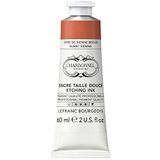 Lefranc Bourgeois 301554 Charbonnel Koperdrukinkten, sterk gepigmenteerde diepdrukverf, uitstekende lichtechtheid, levendige kleuren, bestand tegen veroudering, 60ml tube - Burnt Sienna
