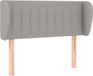 vidaXL Hoofdbord - Stof - Lichtgrijs - 103x23x78/88 cm