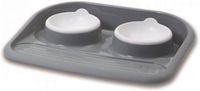 Savic Voerbak en Drinkbak Butler - Met Plateau en Antislip Voetjes - 2 x 300 ml