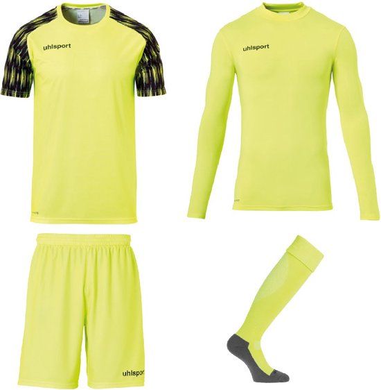 Uhlsport Reaction Trainingspak Jongens - Maat 164 - Geel/Zwart