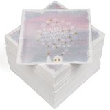 HEKU 100 servetten, 3-laags, 33 x 33 cm, "Merry Christmas"-opschrift in pastel