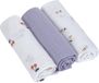 Lässig Hydrofiele luier swaddle doek 3 stuks 85 x 85 cm - Happy fruits cherry