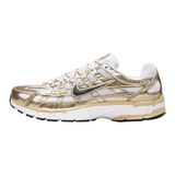 Nike P-6000 Gold Sneakers Unisex Maat 42 Wit/Grain/Metallic Gold Grain/Zwart