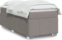 Maison Exclusive - Boxspringbed met matras, taupe, 100x200 cm, gestoffeerd