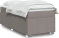 Maison Exclusive - Boxspringbed met matras, taupe, 100x200 cm, gestoffeerd