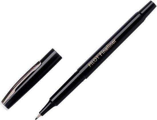 Pilot SW-PPF Fineliner - Zwart - 0.4mm - 12 stuks