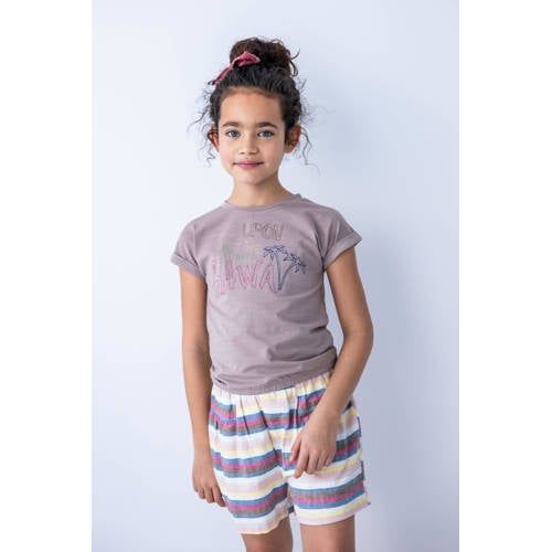 Like Flo Wide Leg Shorts - Multicolor