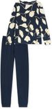 Schiesser Pyjama lang Dames deep sea blue