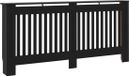 vidaXL Cache-radiateur 172x19x81 cm MDF noir