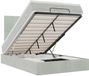 vidaXL Lit plateforme avec matelas 120x190cm Velours Gris clair