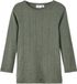 NAME IT T-shirt à manches longues pour garçon - Laine - Uni - Col rond - Coupe droite - 4 ans - Beetle