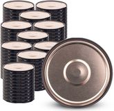 KADAX Schroefdeksels fi 66 mm 100 stuks zwart - Twist-Off metaal met luchtdichte afdichting, herbruikbare reservedeksels voor potten en glazen potten