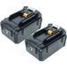 Vhbw 2x Batterie Compatible Avec Makita Mub360dz, Mbc231dz, Ub360d, Ub360, Muh550dz, Uc250, Ub360dz Outil Électrique (4000 mAh, Li-ion, 36 V)